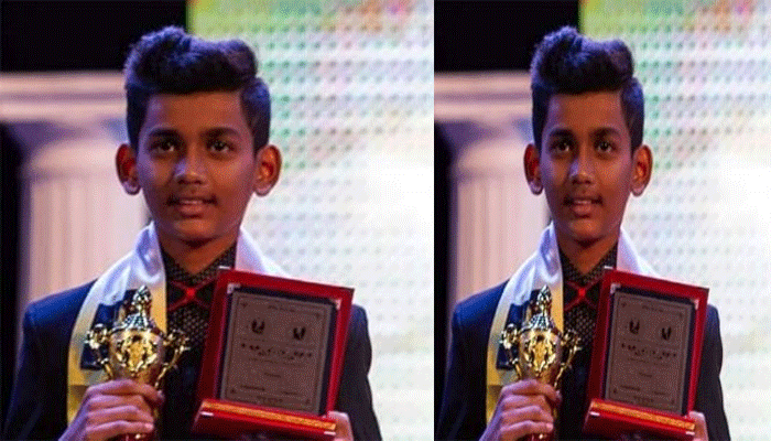 vijayawada teen won the title of " top teen and child model of the planet 2019 "