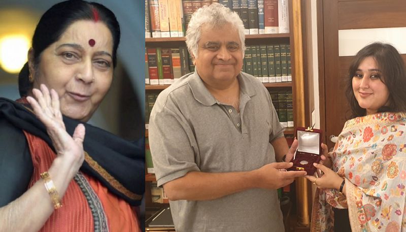 Meeting Harish Salve Sushma Swaraj Daughter Fulfils Her Last Promise