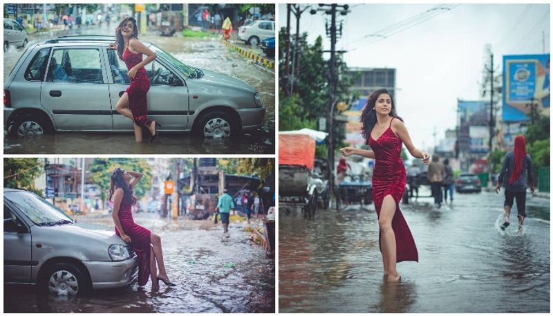 controversy over fashion photoshoot in the midst of flood