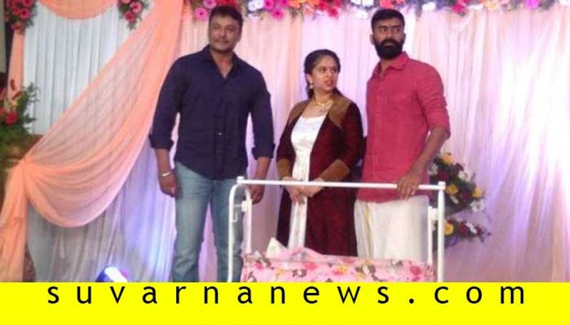 Challenging star Darshan attends Loose Mada Yogi daughter naming ceremony