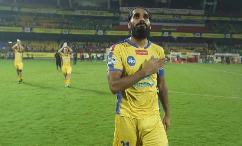 Kerala Blasters to bring back Sandesh Jhingan's jersey number 21