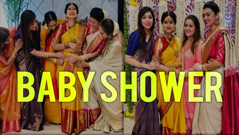 Actress Sneha Baby Shower Function Photos Video..