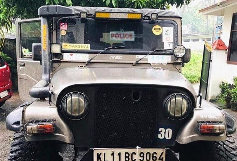 Flood rescue jeep fined Kerala police for modification