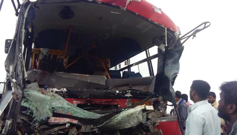 KSRTC Bus Lorry Accident in Chitradurga