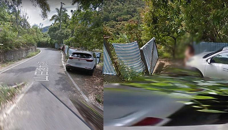 Naked couple exposed in Google Maps street view