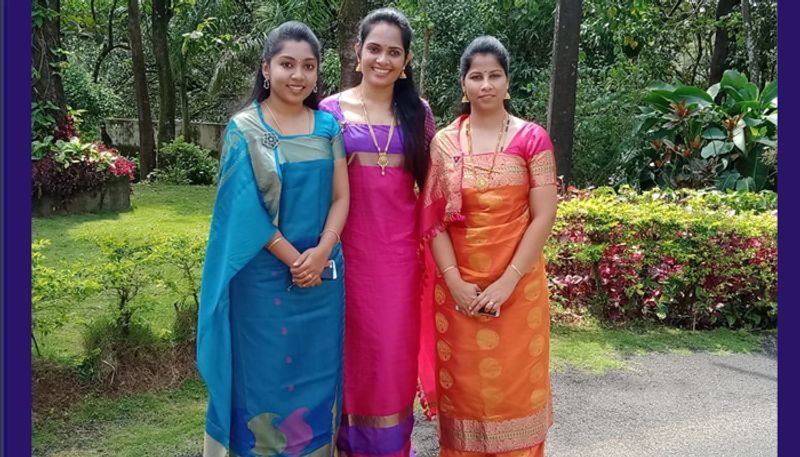 Madikeri Dasara Women Officers in Traditional Wears