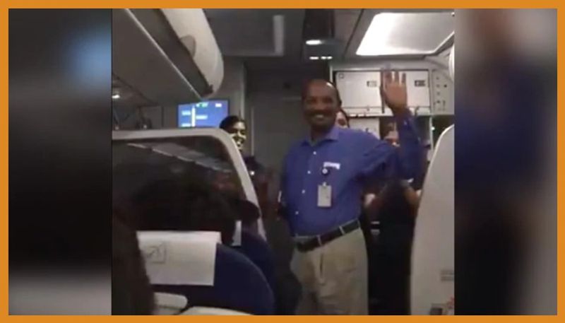 ISRO Chief K Sivan Gets A Surprise Aboard IndiGo Flight Watch Video