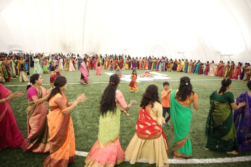 Saddula Bathukamma celebrated on a grand scale in Telangana