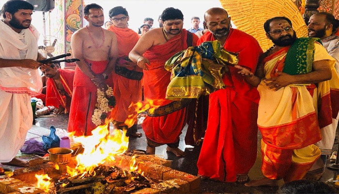 mahapurna harathi in mahashakthi temple