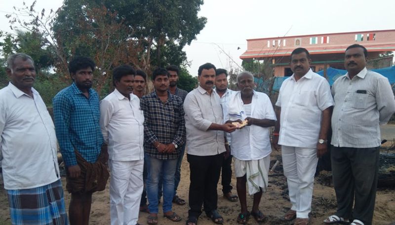 machilipatnam janasena incharge bandi ramakrishna helps fire accident victims