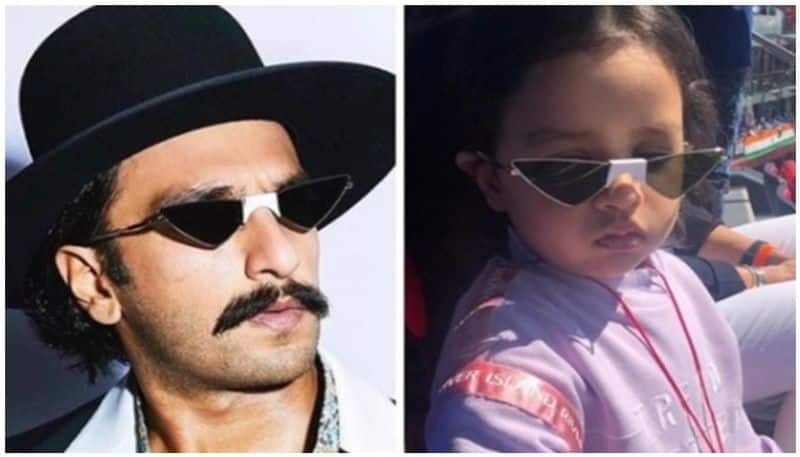 Ziva and ranveer singh wearing same sun glasses