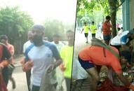 India's first plogger Ripu Daman Bevli commences plogging run in Kolkata