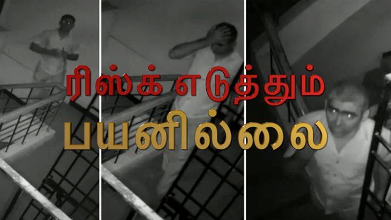 Theft attempt in tambaram, chennai cctv footage..