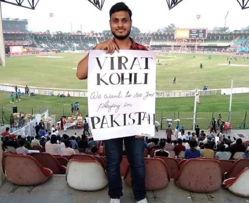 Pak fan urge virat kohli to play in Pakistan