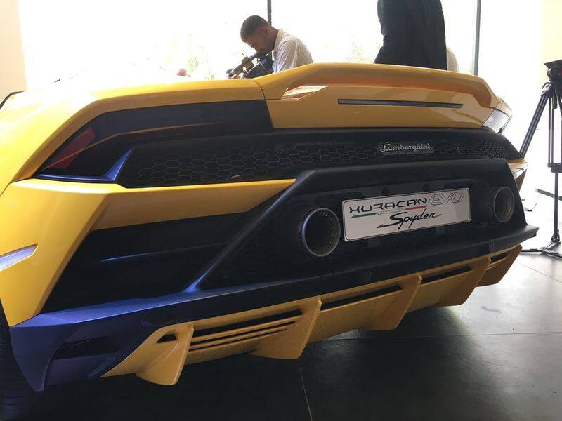 Lamborghini huracan evo spider super car launched in India