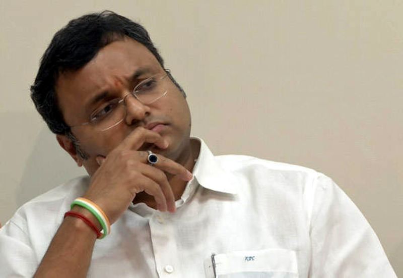 Karti chidambaram doubts over election commissionwer resignation smp