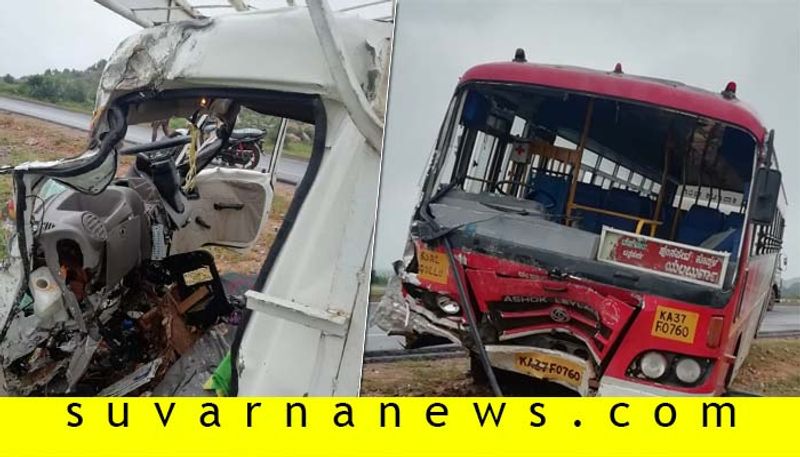 3 Killed in KSRTC Bus Accident In Bellary