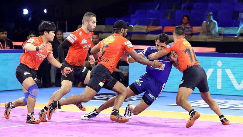 Pro kabbaddi 2019 U Mumba Beat Haryana Steelers by 39-33 points