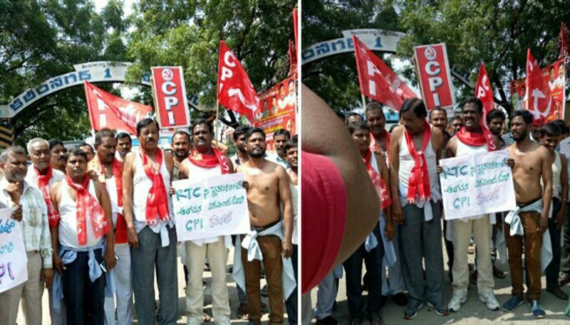 karimnagar rtc employees strike