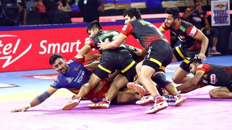 Pro Kabaddi 2019 UP Yoddha beat Bengaluru Bulls in final home match of the season