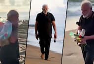 PM Modi plogs at Mamallapuram beach