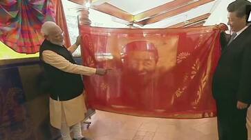 Modi Xi informal summit PM gifts President a hand-woven silk portrait of himself