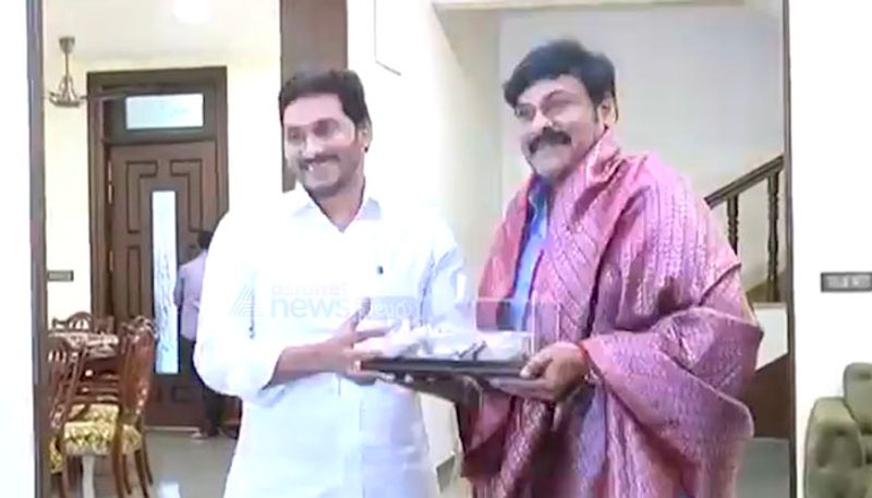 megastar  chiranjeevi meets ap cm ys jagan it shocks to pawan kalyan