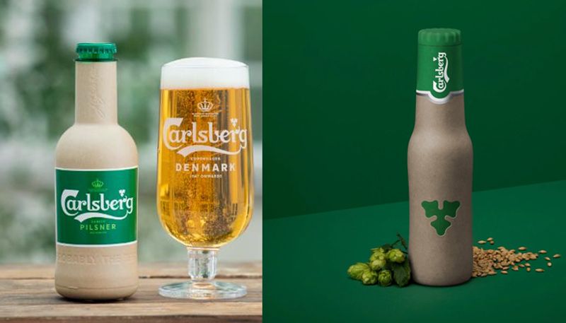 Popular beer brand develops paper beer bottles that can be used after recycling