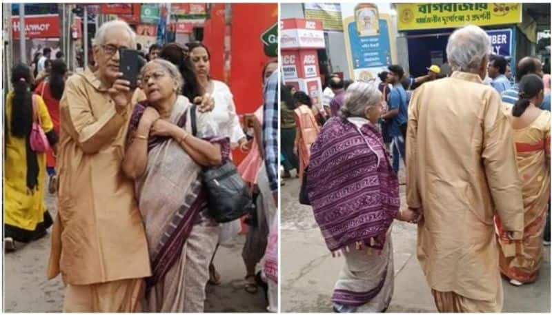 viral selfie of elder couples