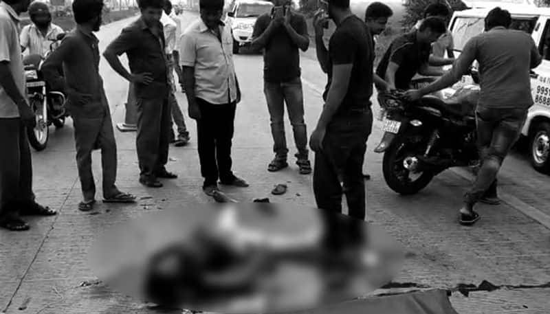 road accident at penamaluru