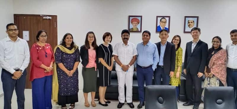 ap education minister aadimulapu suresh meeting with  Representatives of Singapore