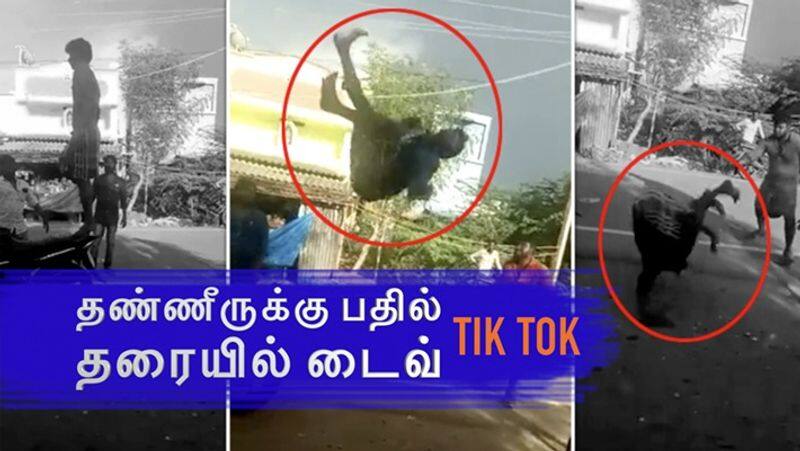 A young man have got neck fracture  while recording the  adventure TIk Tok video