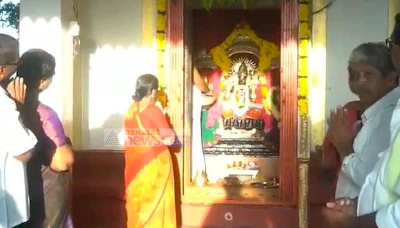 sun rays falls on suryanarayana idol