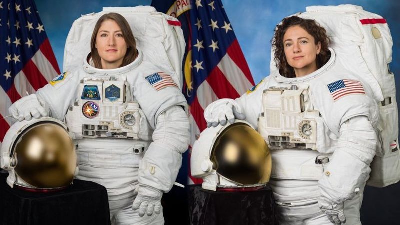 NASA astronauts make history during first all female spacewalk