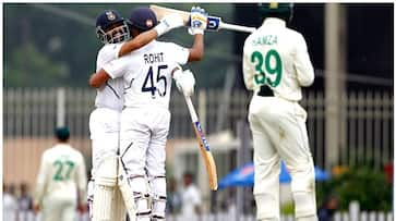 Ranchi Test India declare on 497 after Rohit Sharma, Ajinkya Rahane masterclass