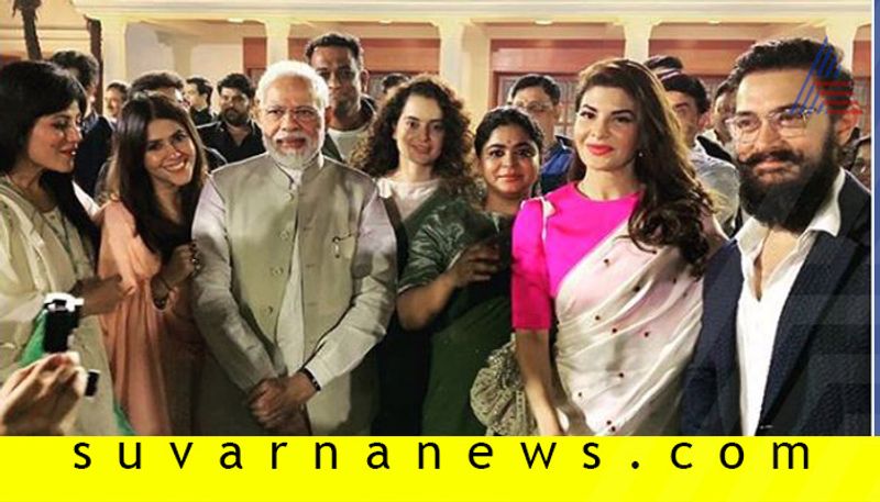 PM Modi meets Bollywood stars discusses about celebrates Gandhi 150 th birth anniversary