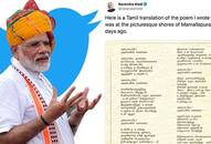 PM Modi shares his Tamil translated poem during Mamallapuram visit