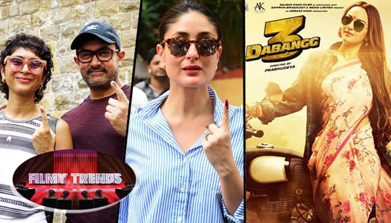 Filmy Trends: Bollywood celebs cast votes; Salman Khan's shares update on Dabangg 3