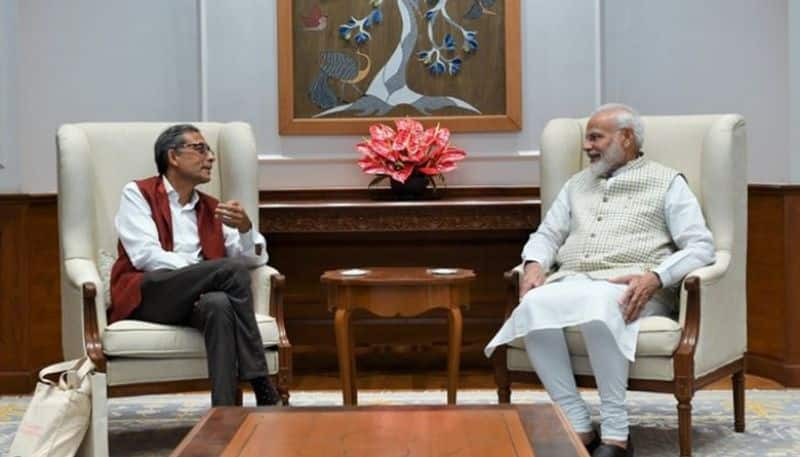 pm modi meets Nobel prize winner Abhijit Banerjee