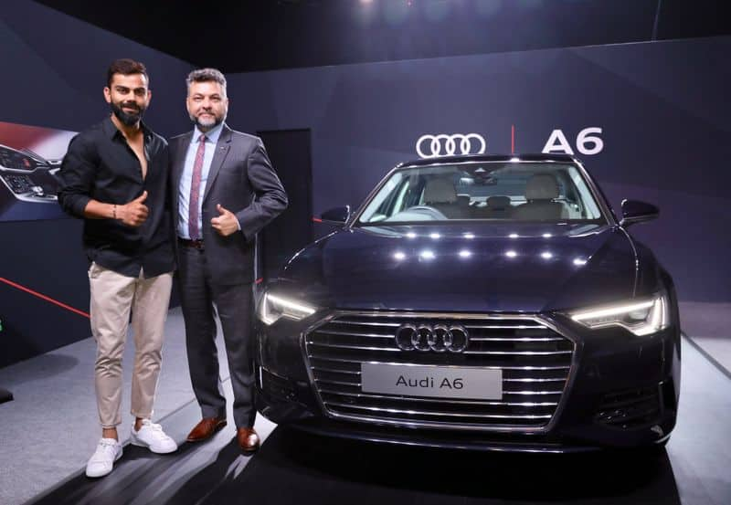 virat kohli launches a6 car and reveals relationship with Audi