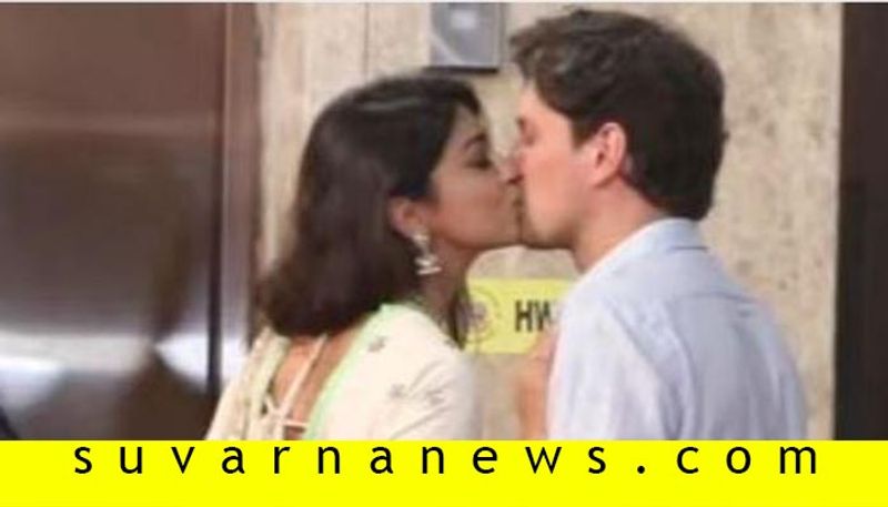 Shriya Saran kisses husband Andrei Koscheev in diwali bash