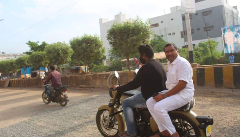 minister vellampalli srinivas rao laid stones on roadworks