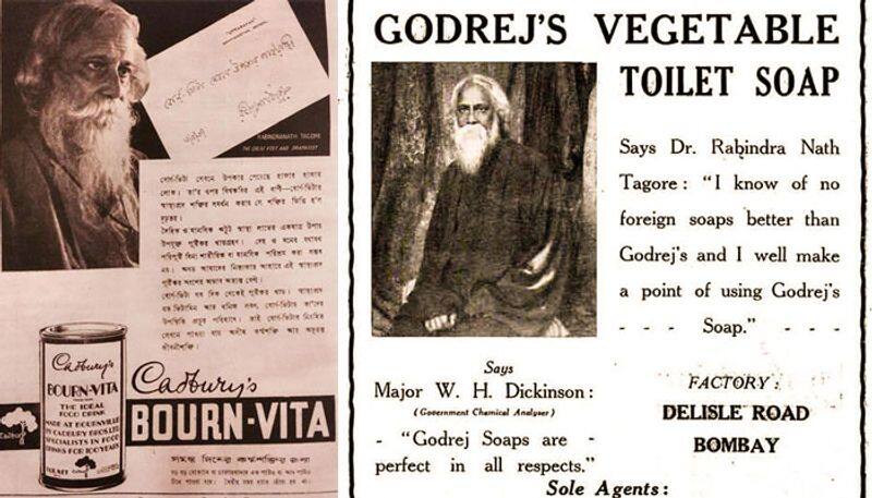 rabindranath tagore in advertisements