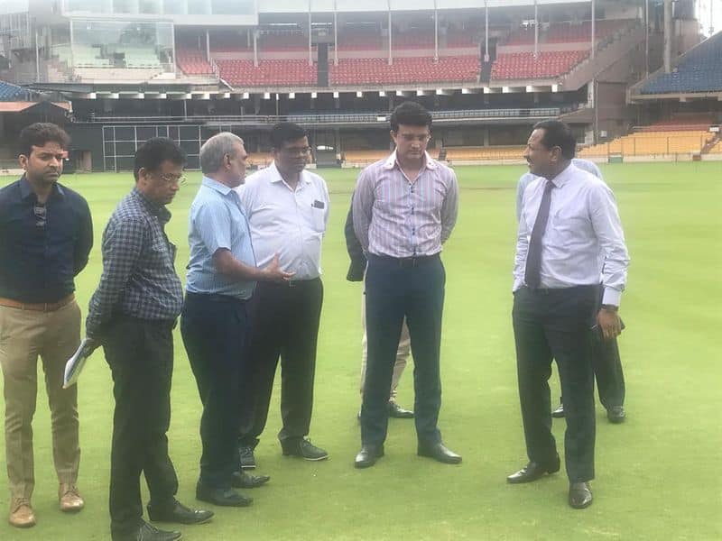 Bcci president sourav ganguly appreciate bengaluru chinnaswamy stadium sub-air system