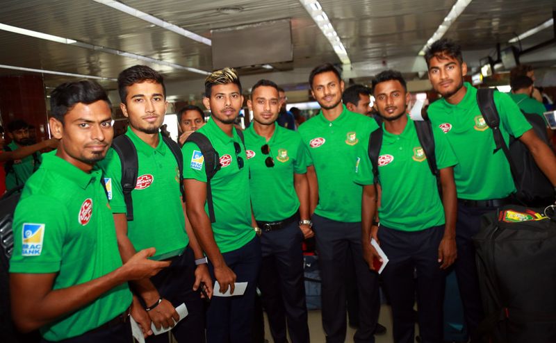 Bangladesh arrives new delhi for t20 series against Team India