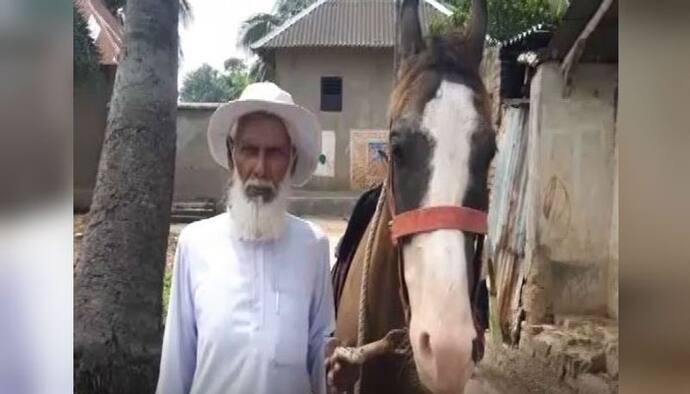 অ্যাম্বুল্যান্স লাগে না, ঘোড়ায় চাপিয়ে রোগীকে হাসপাতালে পৌঁছে দেন বর্ধমানের এই বৃদ্ধ