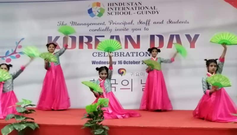 korean day celebrations at hindustan international school guindy chennai