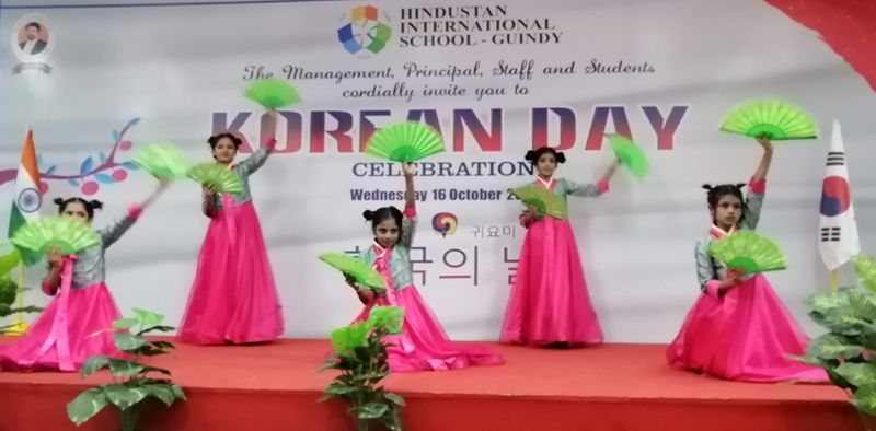 Korean Day Celebration in Hindustan International School Guindy