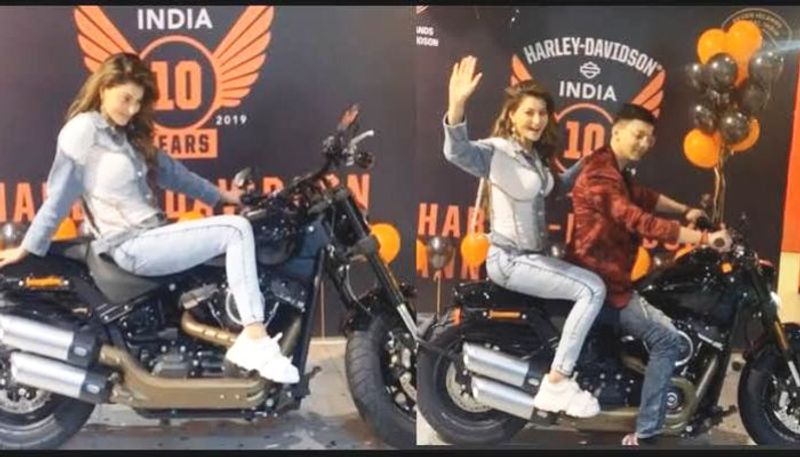 Urvashi Rautela Gifts  bike  to Her Brother