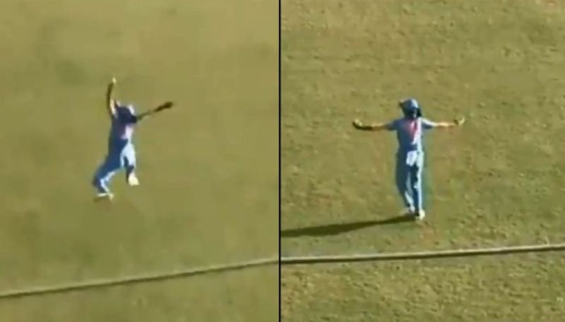 Women's Cricket Harmanpreet Kaur Takes Stunning One Handed Catch against West Indies